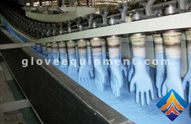 High efficiency nitrile gloves production line