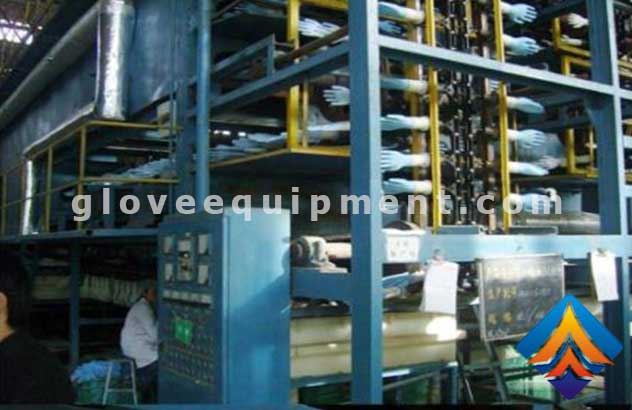 Composition of latex gloves Production Line