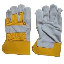 Yellow Leather Work Gloves Manufacturer