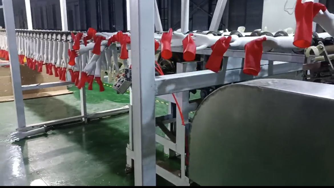Household glove production line