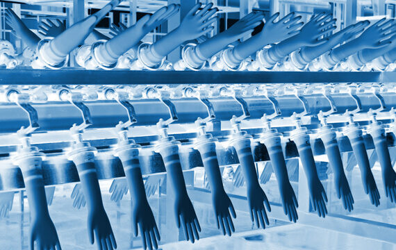 nitrile glove production